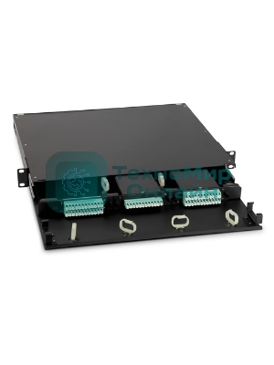 Модульная панель Hyperline, OS2 9/125, 12 х LC, Duplex 120х32, для FO-19BX, черный