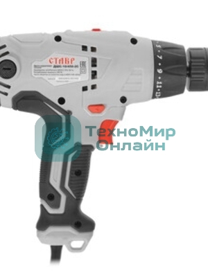 Дрель-шуруповерт СТАВР ДШС-10/450-2С, 450 Вт, 24 Нм, щеточный