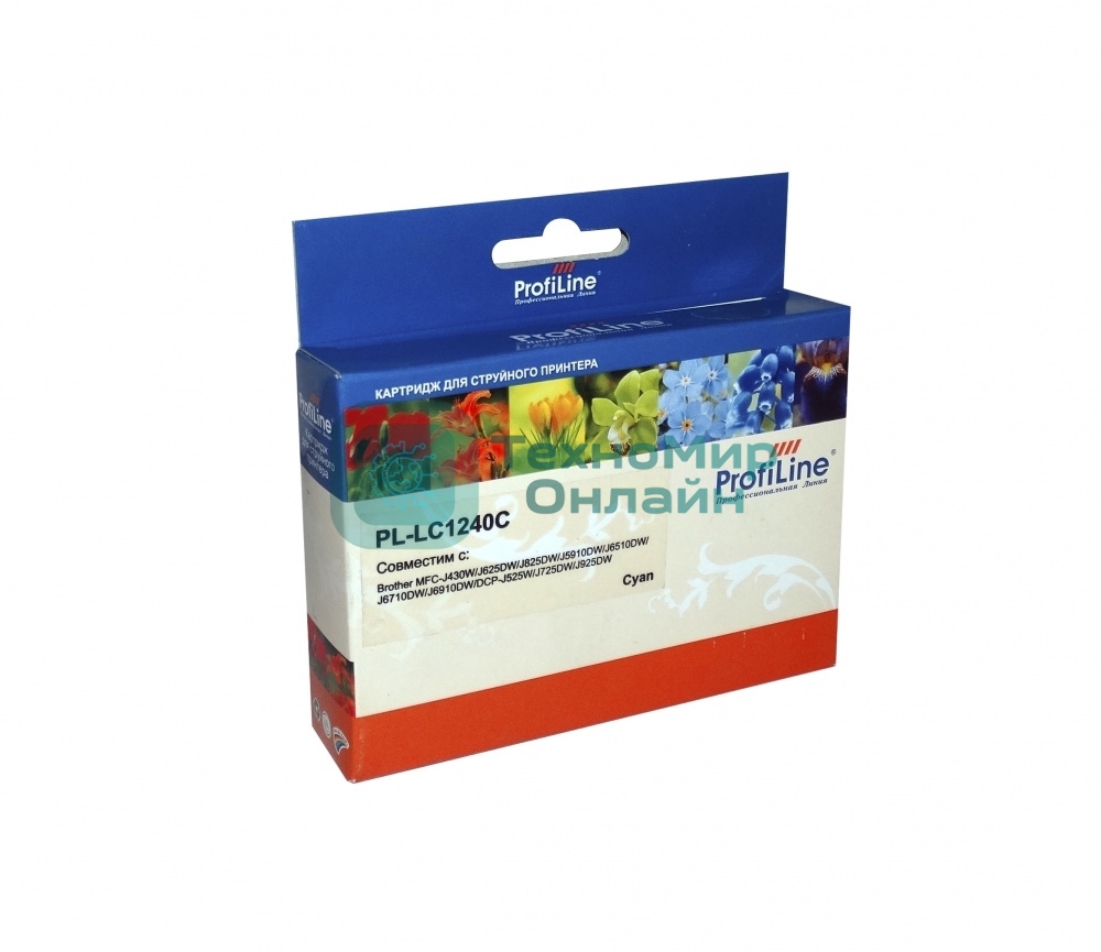 Картридж струйный для принтеров Brother PL-LC1240С MFC-J6510DW/6710DW/6910DW/DJ525 Cyan водн ProfiLine