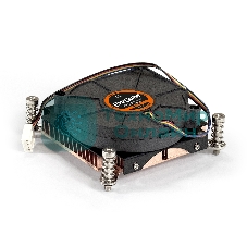 Кулер для процессора ExeGate ESNK-0049.PWM.1U.2011/66.Cu черный, 75 мм, медь, 5000 об/мин, 54 дБ, 4 pin, 115 Вт, 30 мм