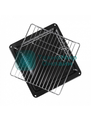 Шкаф духовой электрический Maunfeld EOEM516S, встраиваемый, 51л, дверца с 2 стеклами, нержавеющая сталь