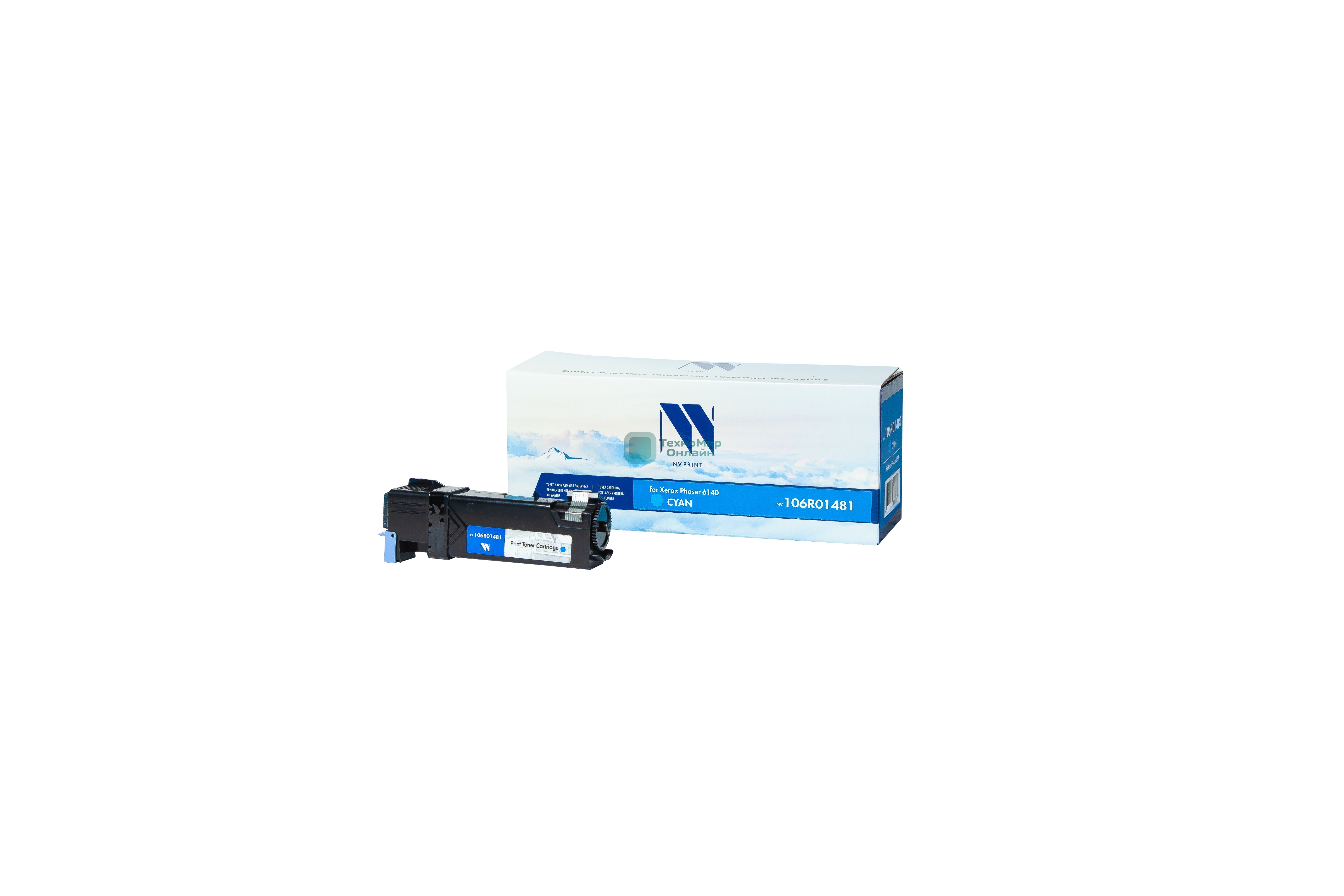 Картридж лазерный NVPrint совместимый Xerox 106R01481 CYAN для Phaser 6140 (2000k)