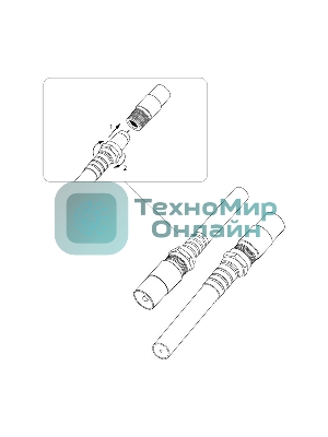 Переход гнездо F-штекер TV Rexant