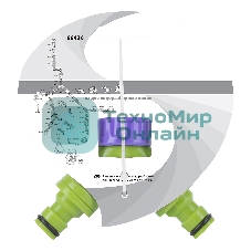 Разветвитель Palisad 2-канальный регулируемый со штуцерами