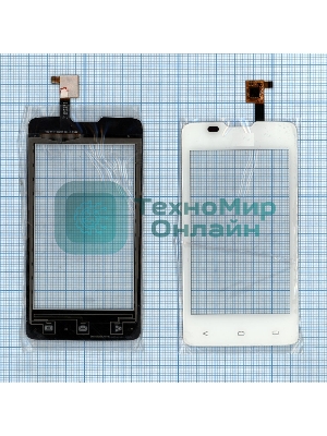 Сенсорное стекло (тачскрин) для Fly IQ449 Pronto, белое