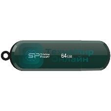 Флешка USB 64 Gb Silicon Power Lux Mini 320, USB 2.0, зеленый
