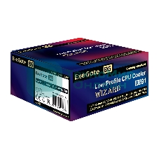 Кулер для процессора ExeGate Wizard EE91-PWM.RGB серебристый, 90 мм, алюминий, 2400 об/мин, 24 дБ, 4 pin, 75 Вт, 48 мм