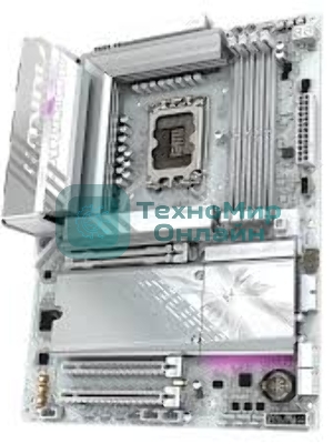 Материнская плата Gigabyte B860 AORUS ELITE WIFI7 ICE, LGA 1851, Intel B860, 4xDDR5, 4xSATA, 3xM.2, 1xPCIe 5.0 x16, 2xPCIe 4.0 x1, 1xHDMI, 2xDP, 1x 2.5Gb LAN, 6xUSB-A 3.2, 1xUSB-C 3.2, 4xUSB-A 2.0, 2x3.5 мм, 7.1, ATX