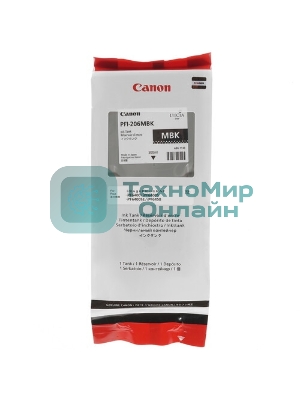 Картридж струйный PFI-206MBk (5302B001), для Canon iPF6400/6450, Черный Матовый, 300ml