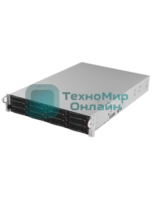 Корпус Supermicro CSE-826BAC4-R920LPB, 2U, 8 x SAS3 & 4 x hybrid NVMe 3.5 bays