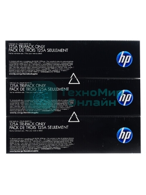 Картридж лазерный комплект HP CF373AM голубой/пурпурный/желтый для CLJ CP1215/1515 3 х 1400 стр.