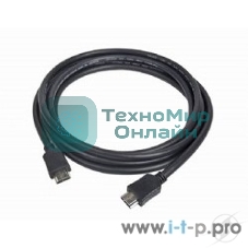 Кабель HDMI Gembird, 7.5м, v1.4, 19M/19M, черный, поз.разъемы, экран, пакет CC-HDMI-4-7.5M