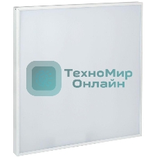 Светильник светодиодный IEK LDVO0-6576-50-4000-K01 ДВО 6576 595х595х25мм 50Вт 4000К опал аналог люм.свет. 4х18 накладных или в потолок Армстронг