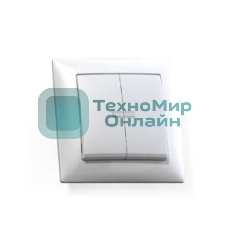 Выключатель Кунцево-Электро 2-кл. СП Селена 10А IP20 С510-397 с индик. белый