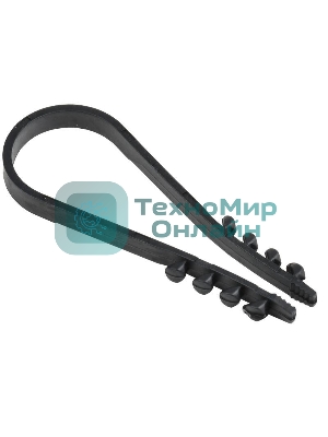 Дюбель хомут IEK UHH36-19-25-100 19-25 мм нейлон черный (100 шт) IEK