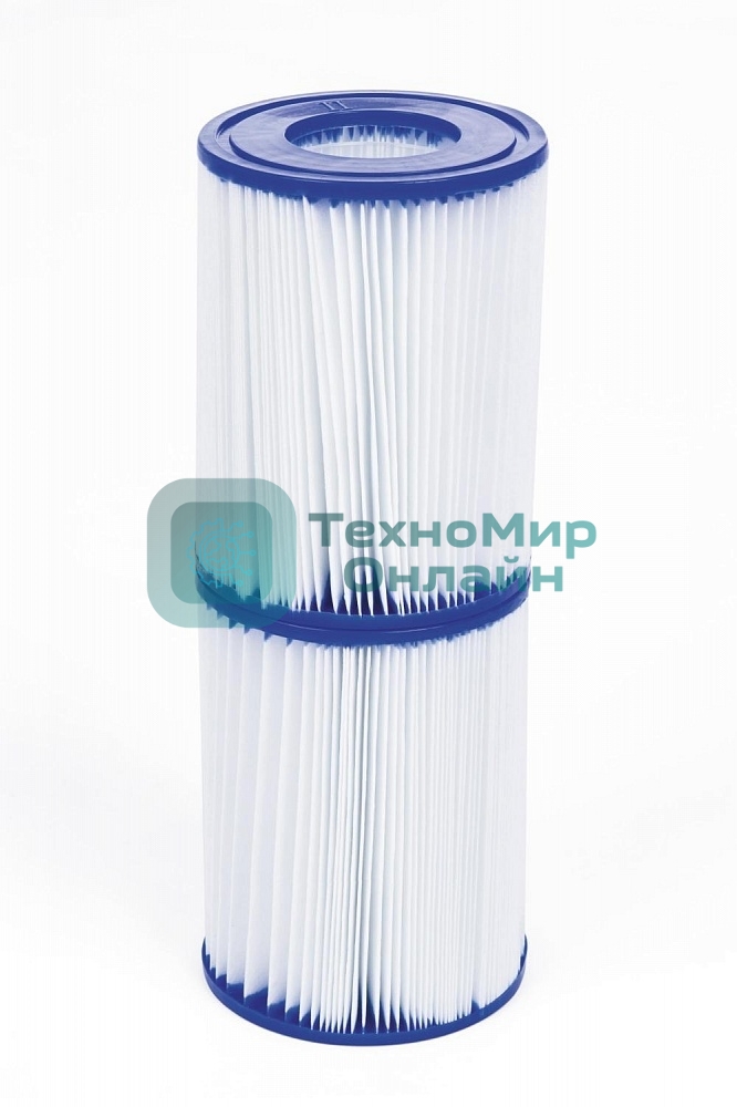 Картридж BestWay (тип II), 10,6х13,6см, для фильтр-насосов 58117, 58148, 58383, 58386 (комплект из 2 шт), уп.6