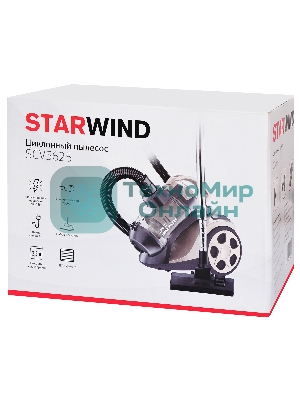 Пылесос Starwind SCV5625 золотистый, 350/2000 Вт, уборка сухая, пылесборник контейнер 2.5 л
