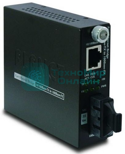 Медиа конвертер Planet FST-802 10/100Base-TX to 100Base-FX (SC) Smart Media Converter