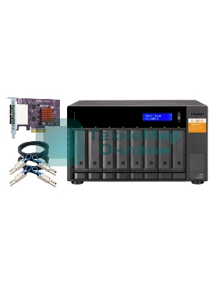 Полка расширения сетевого хранилища без дисков SMB QNAP TL-D800S SATA expansion enclosure, 8-tray 3,5