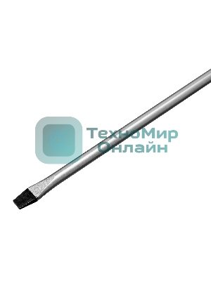 Отвертка, SL4,0 х 100 мм, CrV, двухкомпонентная рукоятка Сибртех