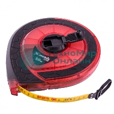 Рулетка геодезическая Matrix 50 м х 15 мм, закр. корп., фибергласс. лента, двухст. шкала, PRO