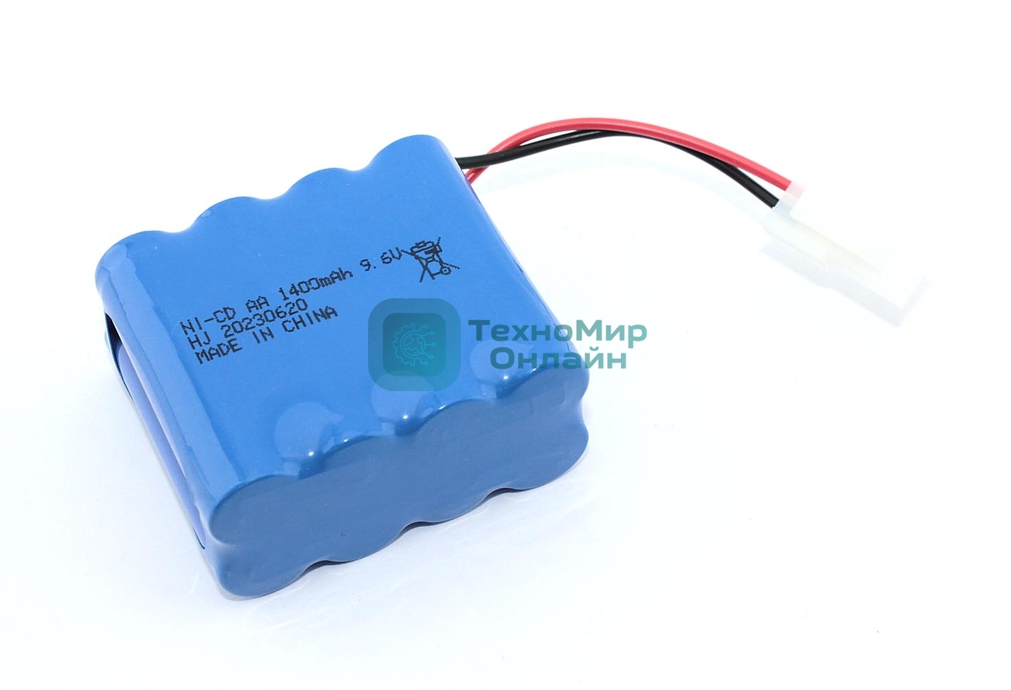 Аккумулятор Ni-Cd 9.6V 1400 mAh AA Row разъем 5559 (4+4)