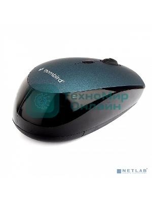 Мышь беспроводная Gembird MUSW-354-B синий, 1600 dpi, радиоканал, USB, кнопки - 4
