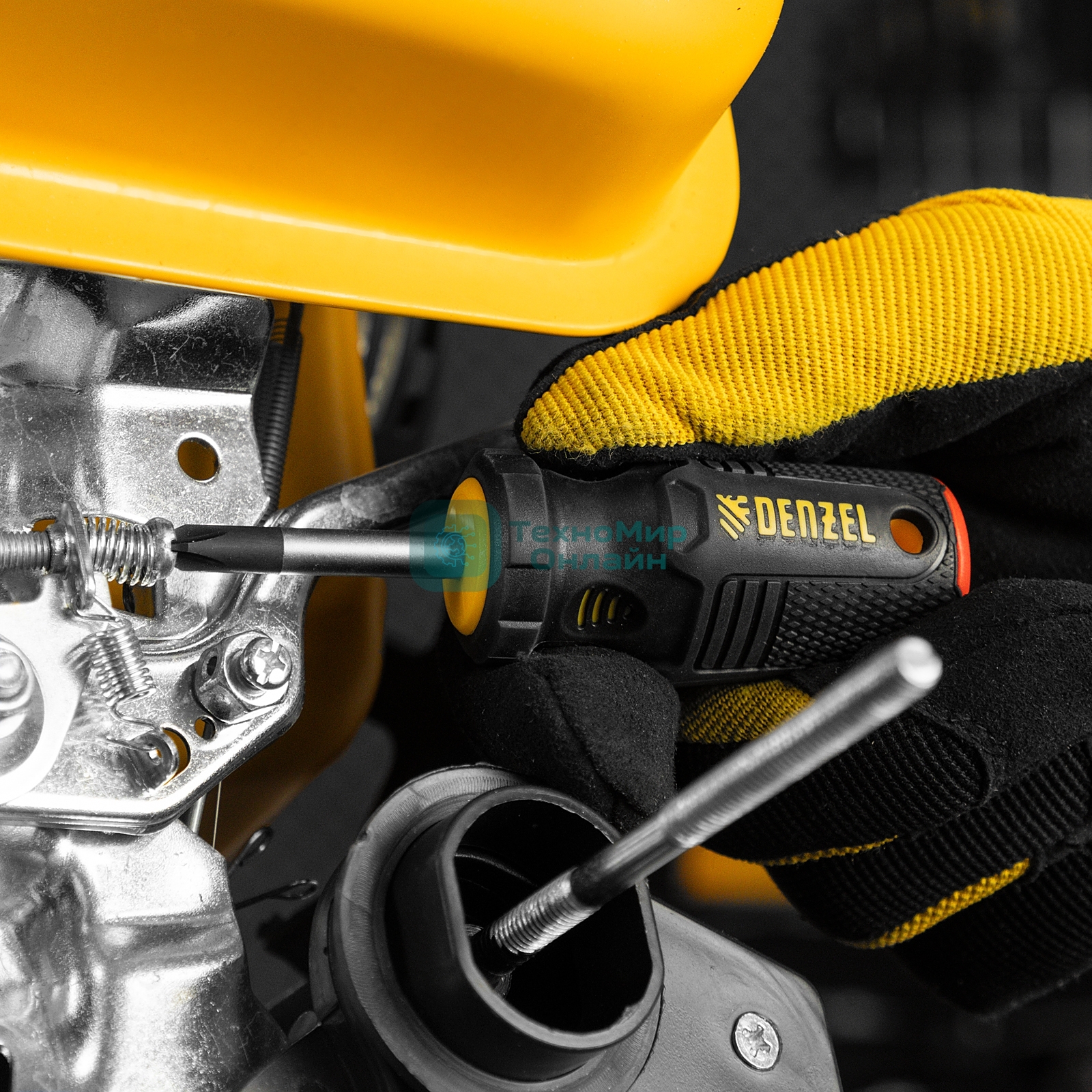 Отвертка Denzel PH2х38 мм, S2, 3к рукоятка