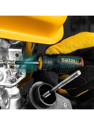 Отвертка Denzel PH2х38 мм, S2, 3к рукоятка