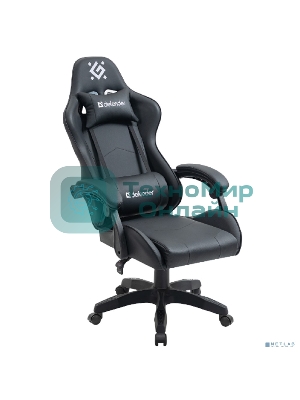 Кресло Defender Dayto черный, экокожа, 120 кг