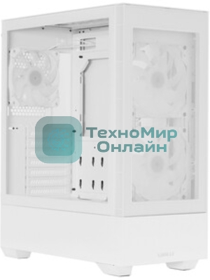 Компьютерный корпус Lian-Li Lancool 205M Mesh белый без БП ATX 2xUSB 3.0 audio bott PSU