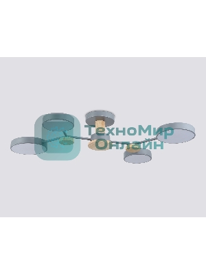 Светильник Ambrella light FL4859/4 GR/WD серый/дерево 60W 3000-6000K 700*400*120 (без ПДУ)