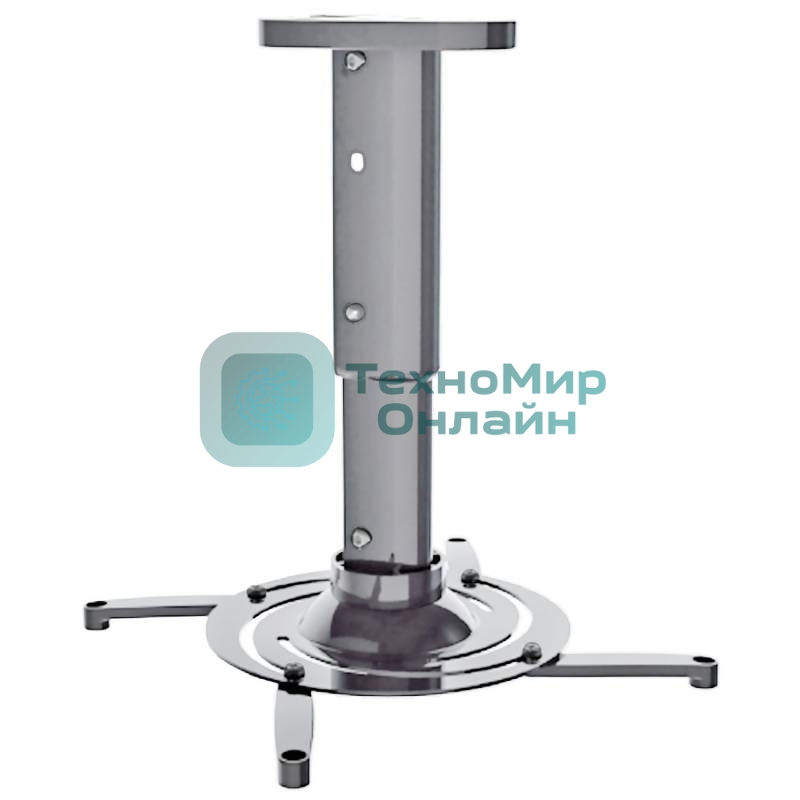 Кронштейн для проектора Cactus CS-VM-PR05M-AL серебристый макс.10кг настенный и потолочный поворот и наклон