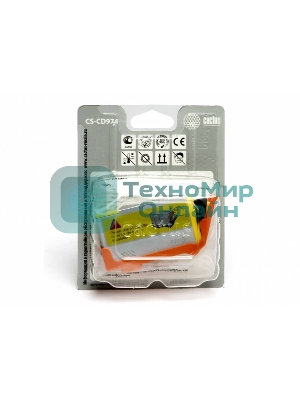 Картридж струйный Cactus CS-CD974 №920XL желтый (14,6 мл.) для HP Officejet 6000/6500/7000/7500