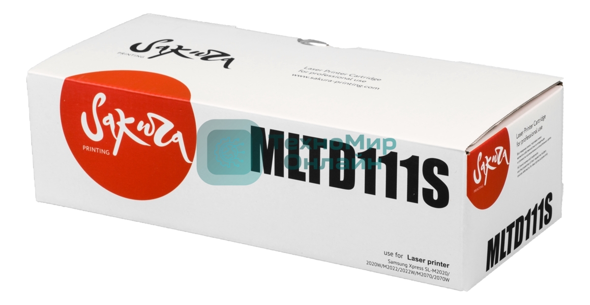 Картридж лазерный Sakura SAMLTD111S/SAMLTD111S-N для Samsung Xpress SL-M2020 2020W M2022 2022W M2070 2070W, черный, 1000 к.