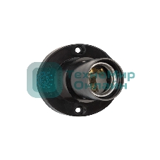 Патрон карболитовый Rexant настенный Е27 черный c этикеткой наклонный