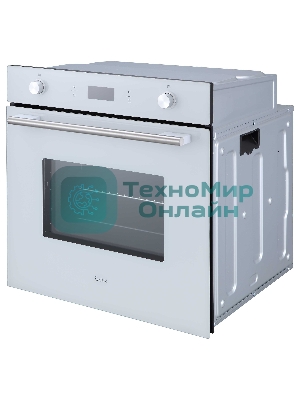 Духовой шкаф встраиваемый полноразмерный Evelux EO 650 PW, 60 см, 9 режимов, 70л, белое стекло