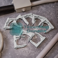 Крепеж-клипса для монтажного пистолета Rexant Ø 50 мм, серая (25 шт/уп)