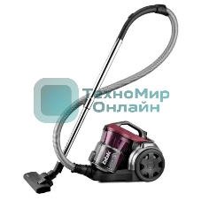 Пылесос BBK BV 1502 черный/темная вишня, 300/1600 Вт, уборка сухая, пылесборник контейнер 2 л