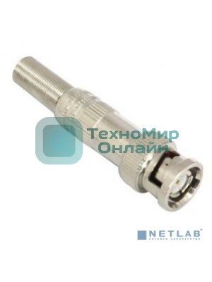 Разъем BNC штекер под винт с пружиной, металл Falcon Eye BNC-A