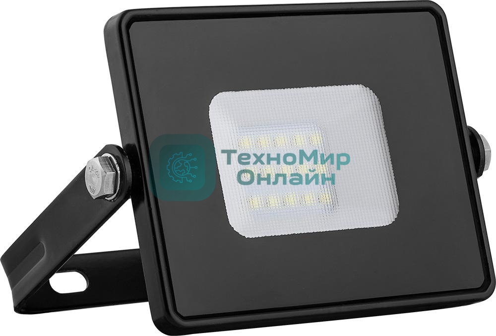 Прожектор светодиодный Feron 2835 SMD 10W 4000K IP65, черный с матовым стеклом, LL-918