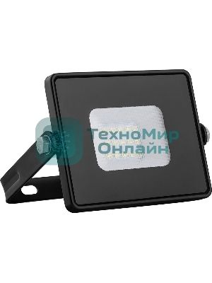 Прожектор светодиодный Feron 2835 SMD 10W 4000K IP65, черный с матовым стеклом, LL-918
