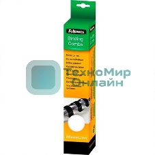 Пружина пластиковая Fellowes, 6 мм. белый, 25 шт