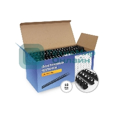 Пластиковые пружины для переплета ГЕЛЕОС 10 мм (50-71 лист), черные, 100 шт.