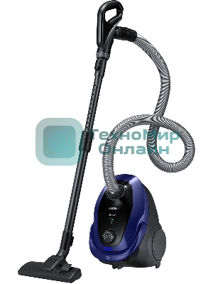 Пылесос Samsung VC20M251AWB синий, 460/2000 Вт, уборка сухая, пылесборник мешок 2.5 л