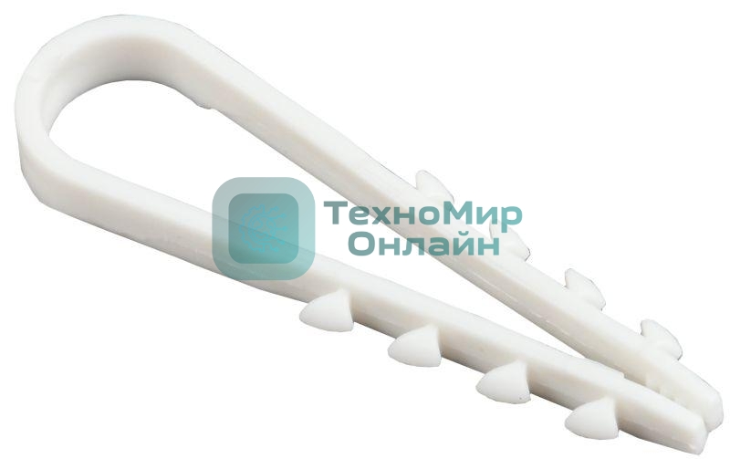 Дюбель хомут IEK UHH35-5-10-100 5-10 мм нейлон белый d=5 мм (100 шт)