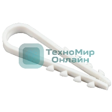 Дюбель хомут IEK UHH35-5-10-100 5-10 мм нейлон белый d=5 мм (100 шт)