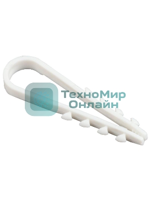Дюбель хомут IEK UHH35-5-10-100 5-10 мм нейлон белый d=5 мм (100 шт)