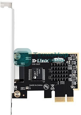 Сетевой PCI Express адаптер D-Link DGE-562T/A2A с 1 портом 100/1000/2.5Gbase-T