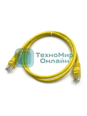 Патч-корд Buro cat.5e 1м желтый RJ-45 (м)-RJ-45 (м)